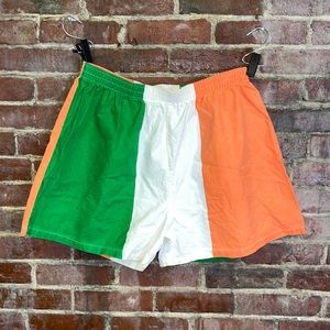 Vintage mens Irish flag colors shorts or boxer briefs green white and green